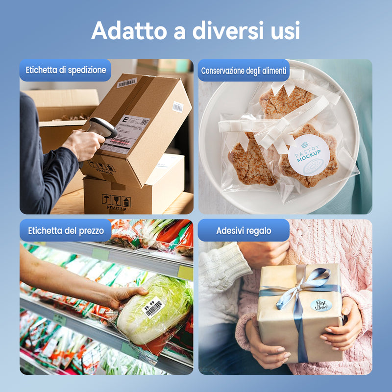 True Image TY813 Stampante termica per etichette di spedizione 4x6 – Compatibile con USB e Bluetooth