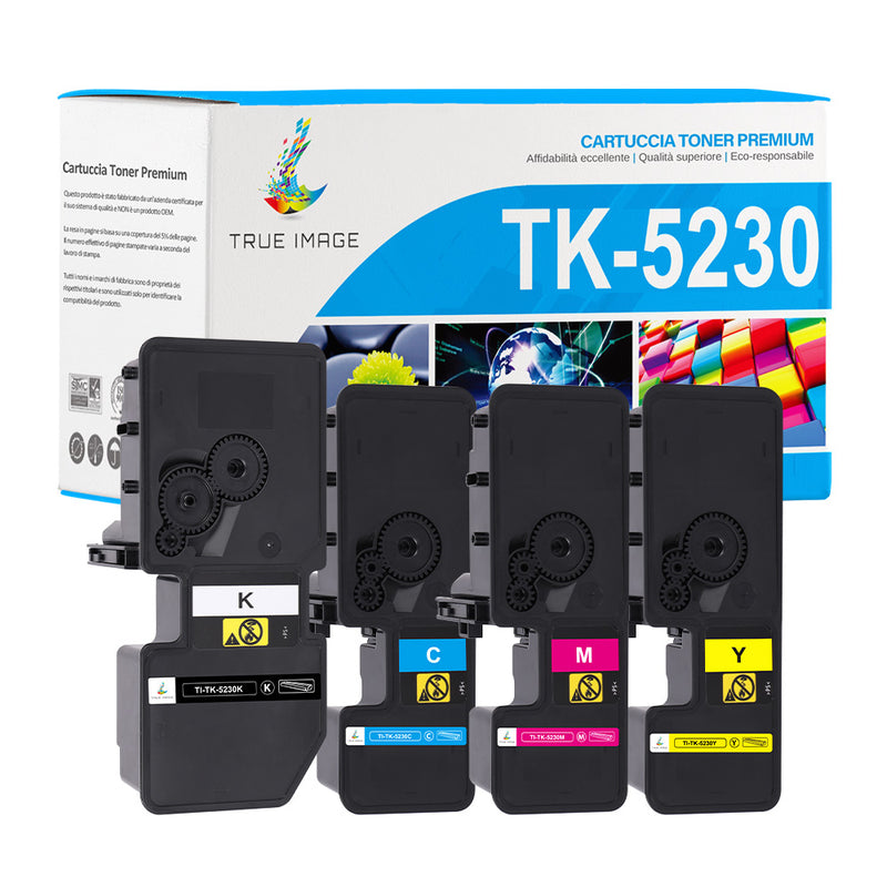 Cartucce Compatibili M5521cdn Set 5 5 Toner XXL Compatibili Per Kyocera TK5230, M5521cdn, P5021cdw - Alta Resa 5 Toner Xxl Compatibili Kyocera TK5230 P5021 M5521 ECOSYS - Foto 4
