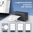 True Image TY813 Stampante termica per etichette di spedizione 4x6 – Compatibile con USB e Bluetooth