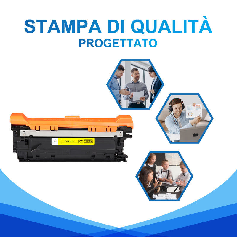 HP 504A Giallo Toner Compatibile - CE252A