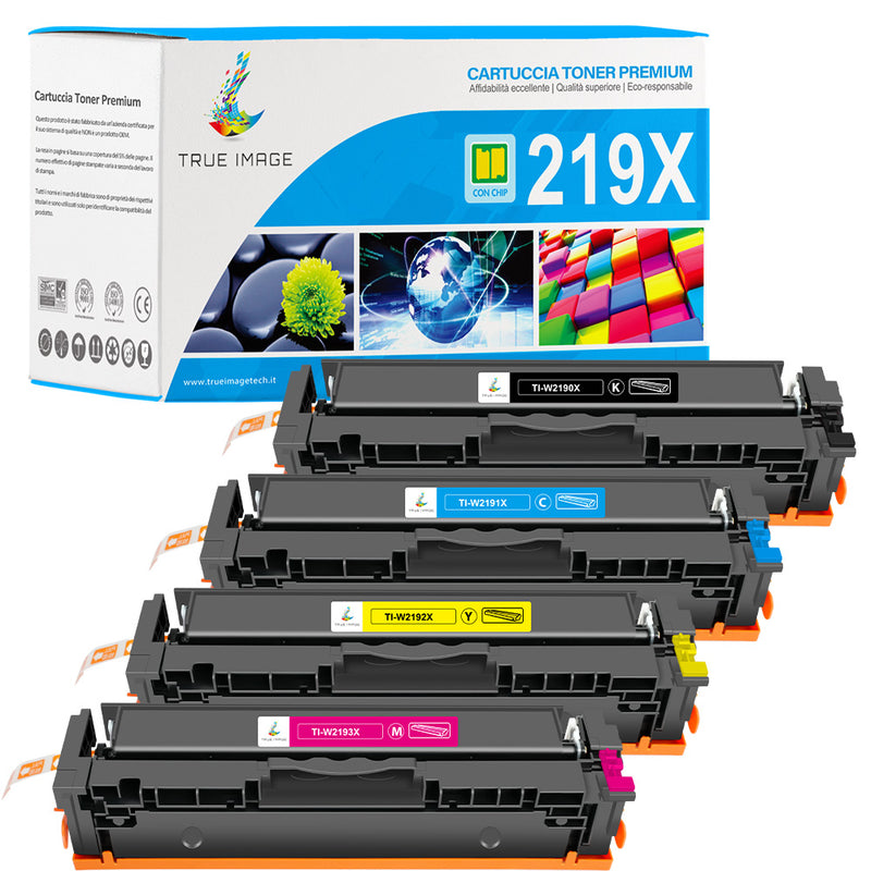 Cartucce HP 219A/X per HP Color LaserJet Pro 3202dn - Compatibili