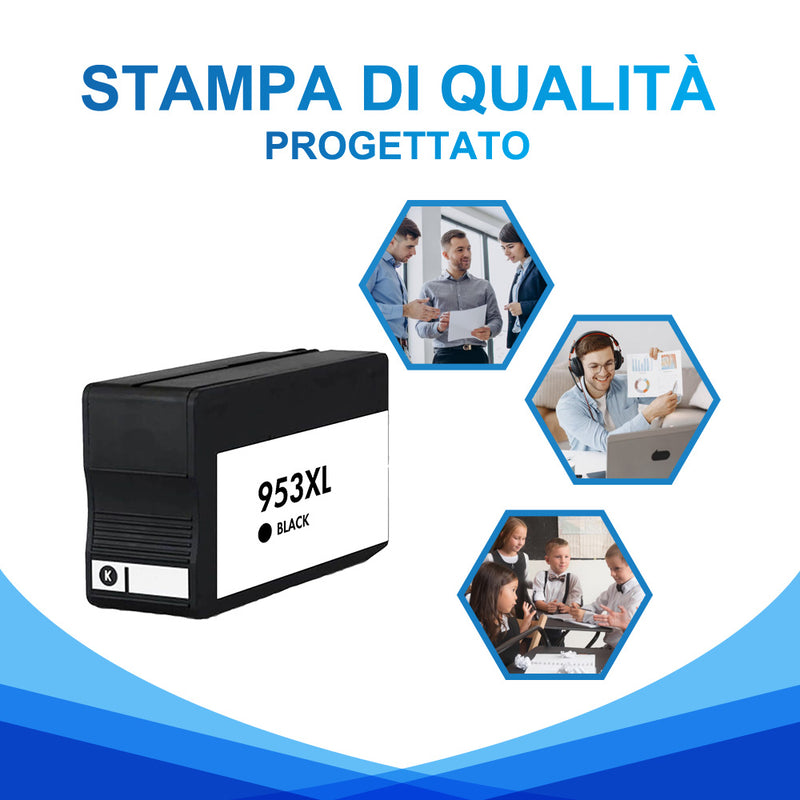 Inchiostro Cartuccia HP 953XL Nero compatibile