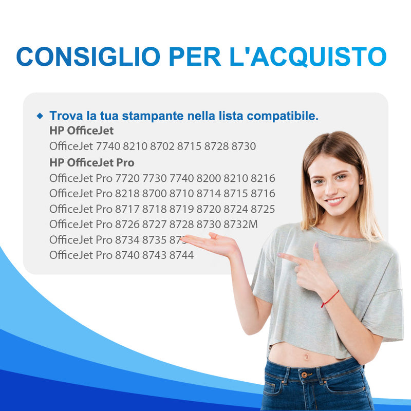 Inchiostro Cartuccia HP 953XL Nero compatibile