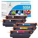 4 Toner HP 508A Nero + Colore Compatibile