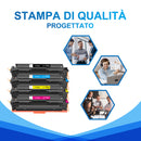 4 Toner HP 201A Nero + Colore Compatibile