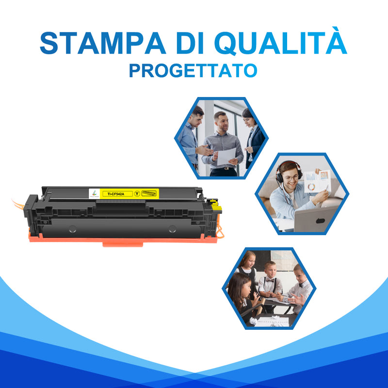 Toner HP 203A CF542A Giallo Compatibile