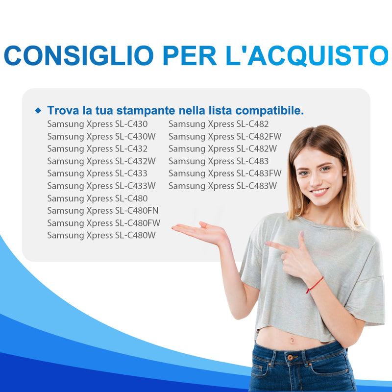 Toner Samsung CLT-K404S Nero Compatibile