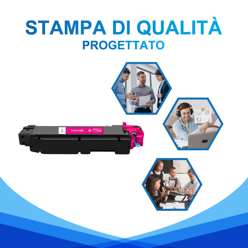 Compatibile Kyocera TK-5140 Magenta Toner