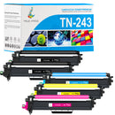 multipack Toner Brother TN243 Nero + Colore Compatibile