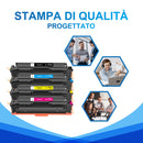 Multipack Toner HP 207X Nero + Colore Compatibile Con Chip