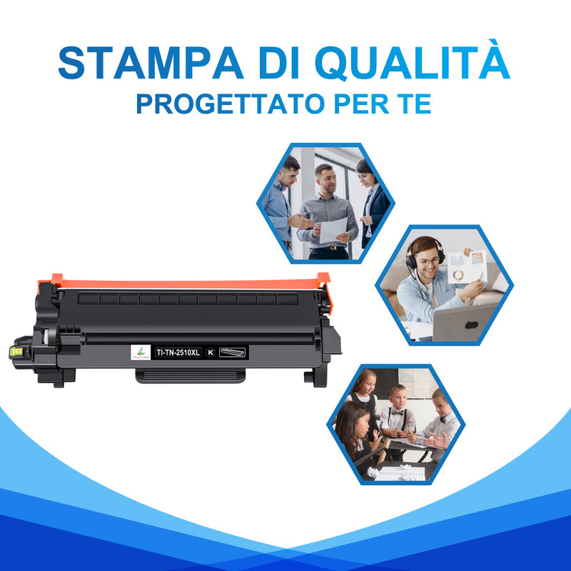 Toner Brother TN2510XL Nero Compatibile
